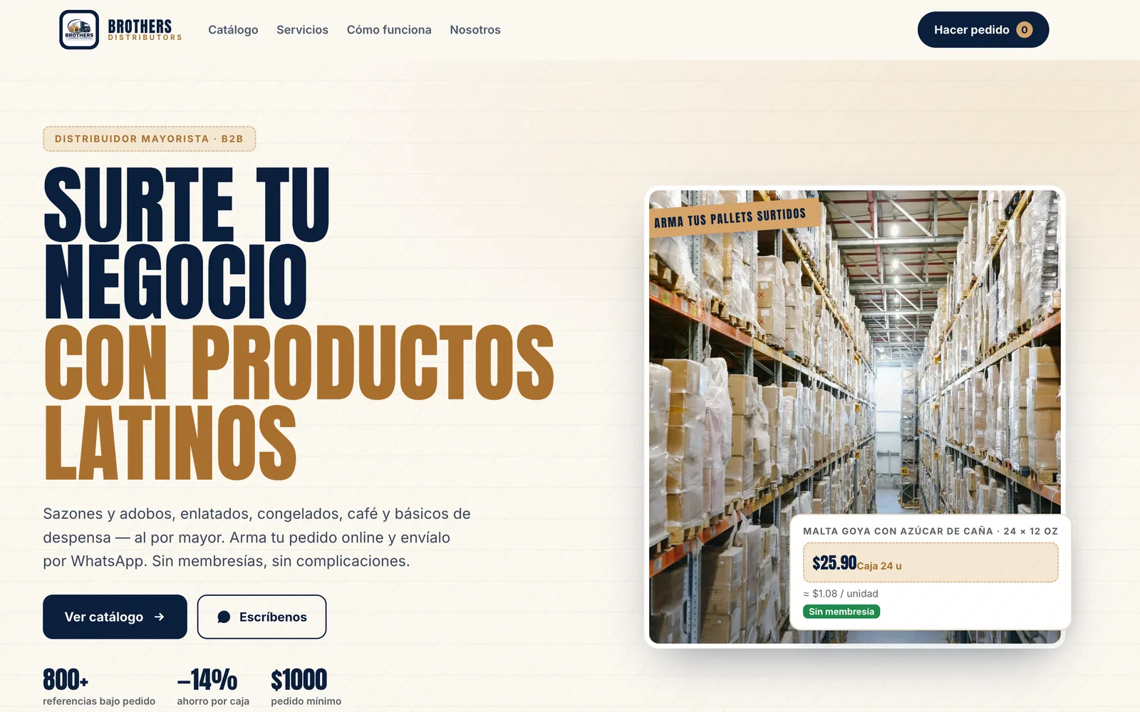 The Brothers Distributors website
