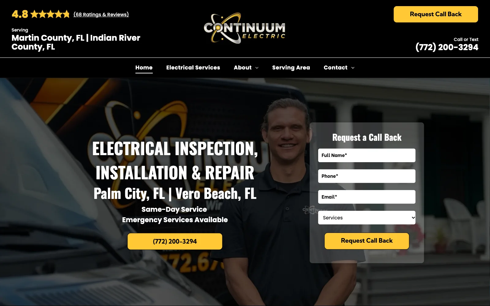 The Continuum Electric website
